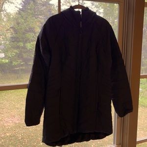 North Face Reversible black coat medium worn once